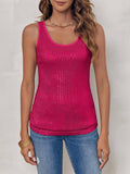 Solid-Color Sequined Casual And Fashionable Vest
