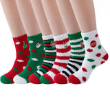 CHRISTMAS EMBROIDERY COZY SOCKS FOR WOMEN_CWMS0200