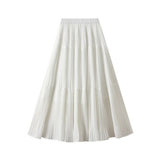 FRESH CHIFFON A LINE SKIRT WITH YOUTHFUL VIBES_CWBMS0354