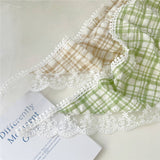 LACE TRIANGLE SCARF STRIPED HEADBAND SCARF_CWASC0841