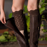 Warm Ballet Leggings High Elastic Stacked Socks_Cwms0749
