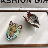 Tiger Leopard Hair Claw?Wild Animal Acetate Clip