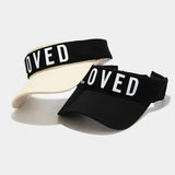 LOVED PRINTED VISOR CAP SUMMER BREATHABLE SUN HAT_CWAH3312