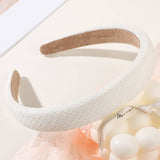 PLAID PATTERN HAIR HOOP_CWAHA0225