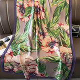 SATIN THIN SCARF SHAWL FOR BEACH NECK WRAP_CWASC0522