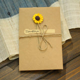 Vintage Kraft Paper Dried Flower Greeting Card_Cwmm1021