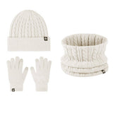 Winter Warm Ear Protection Knitted Gloves Set_Cwmm2873