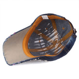 STARRY RHINESTONE DENIM BASEBALL CAP SUN HAT_CWAH0999