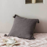 SIMPLE HANDMADE FOUR CORNER TASSEL THROW PILLOW_CWMM2382