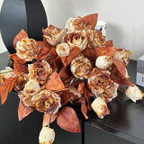 Vintage Autumn Oil Painting Burnt Rose_Cwmm6514