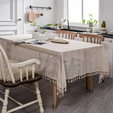 CROCHET HOLLOW TABLECLOTHS WITH TASSELS_CWMM0021
