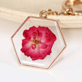 NEW NATURAL DRIED FLOWER KEYCHAIN PENDANT_CWMM3714