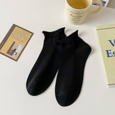 SUMMER LADIES ROLLED COTTON BOAT SOCKS_CWMS2015