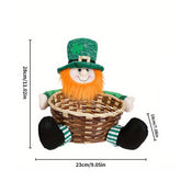 St. Patricks Day Party Gnome With Basket Doll_Cwmm3438