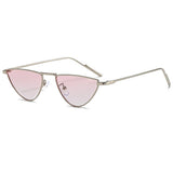 NEW TRIANGLE MINI FRAME CAT EYE SUNGLASSES_CWASG1187