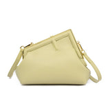 RETRO SIMPLE METAL CLIP SHOULDER BAG_CWAB1598