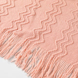 KNITTED SOFT WARM SOFA BLANKET BED END BLANKET_CWMM0203