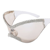 LUXURY RHINESTONE LARGE FRAME CYCLING SUNGLASSES_CWASG0863