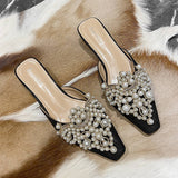NEW STYLE THICK HEEL PEARL DECORATED SLIPPERS_CWSHS0702