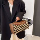 NEW CHECKERBOARD LARGE CAPACITY COSMETIC BAG_CWAB4491