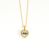 STAINLESS STEEL DECEMBER ZIRCON NECKLACE_CWMM3821