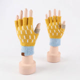 Winter Fingerless Knitted Warm Touchscreen Gloves_Cwmm2881