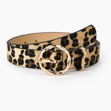 Cwabe0384_Snake Print Leopard Zebra Print Milk Print Belt