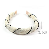 SIMPLE CRUMPLED PLEATED HEADBAND_CWAHA0985