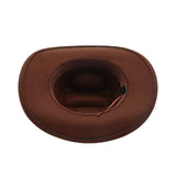 NEW WESTERN WOOL FEDORA HAT WITH ETHNIC DESIGN_CWAH04499