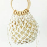 Women Round Straw Bag Rattan Beach Handbag_Cwab0826