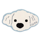 CUTE DOG PLUSH RUG NON SLIP BEDSIDE MAT_CWMM7399