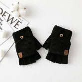 Winter Warm Half Finger Flip Touch Screen Gloves_Cwmm1495