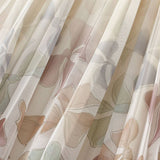 FLORAL PRINT TULLE PLEATED MIDI SKIRT_CWBMS0406