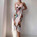 CASUAL SLING QUICKDRY BEACH DRESS BUTTERFLY PRINT_CWBLS0482