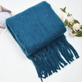 CLASSIC SOLID FRINGE SCARF THICK WARM_CWASC2340