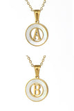 A Z ALPHABET INITIALS PENDANT NECKLACE_CWAJE222