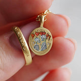 New Dog Stainless Steel Painted Necklace_Cwmm5700