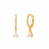 LIGHT LUXURY TEARDROP DIAMOND FRENCH EARRINGS_CWAJE1718