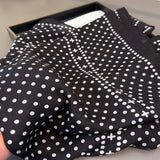 Minimalist Polka Herringbone Linen Feel Scarf_Cwasc03306