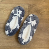 CORAL FLEECE PRINTED SOFT SOLED SOCKS SLIPPERS_CWMS1180