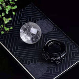 SEVEN STAR CLEAR QUARTZ SPHERE DECOR_CWMM8114