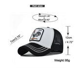 NEW ANIMAL EMBROIDERED BREATHABLE MESH TRUCKER HAT_CWAH1357