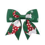 GIRLS XMAS HAIR CLIP WITH REINDEER SNOW_CWAHA6693