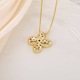 CREATIVE GLOSSY COLORFUL LETTER PENDANT NECKLACE_CWMM5877