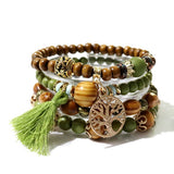 BOHEMIAN TASSEL WOODEN STRING FASHION BRACELET_CWASC0692