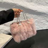 Winter Pleated Cloud Bag Crossbody Plush Bag_Cwab3922