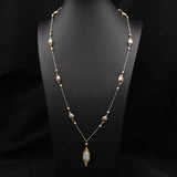 Womens Natural Freshwater Pearl Necklace