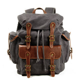 RETRO MILITARY CANVAS BACKPACK FOR MEN_CWAB5522