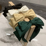 FRENCH RETRO THREE LAYER BOW HEADBAND_CWAHA2557