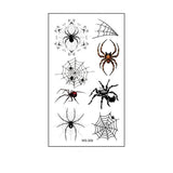Waterproof 3D Spider Web Tattoos For Halloween_Cwmm8257
